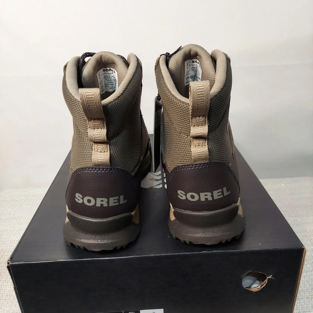 NEW SOREL Buxton Lite Waterproof‎ Mens Size 8 US Casual Boots in Major, Jet